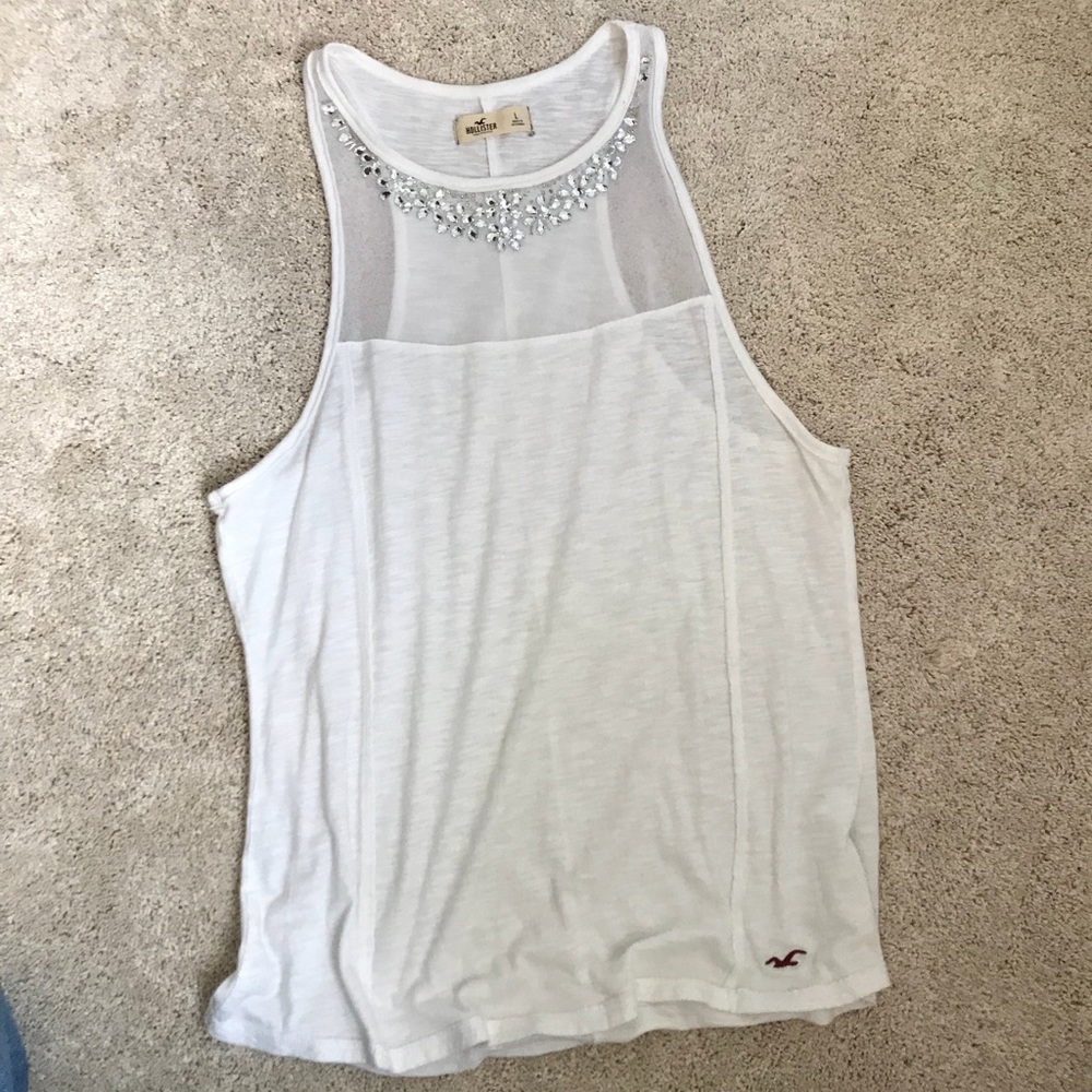 Beachy white tank top